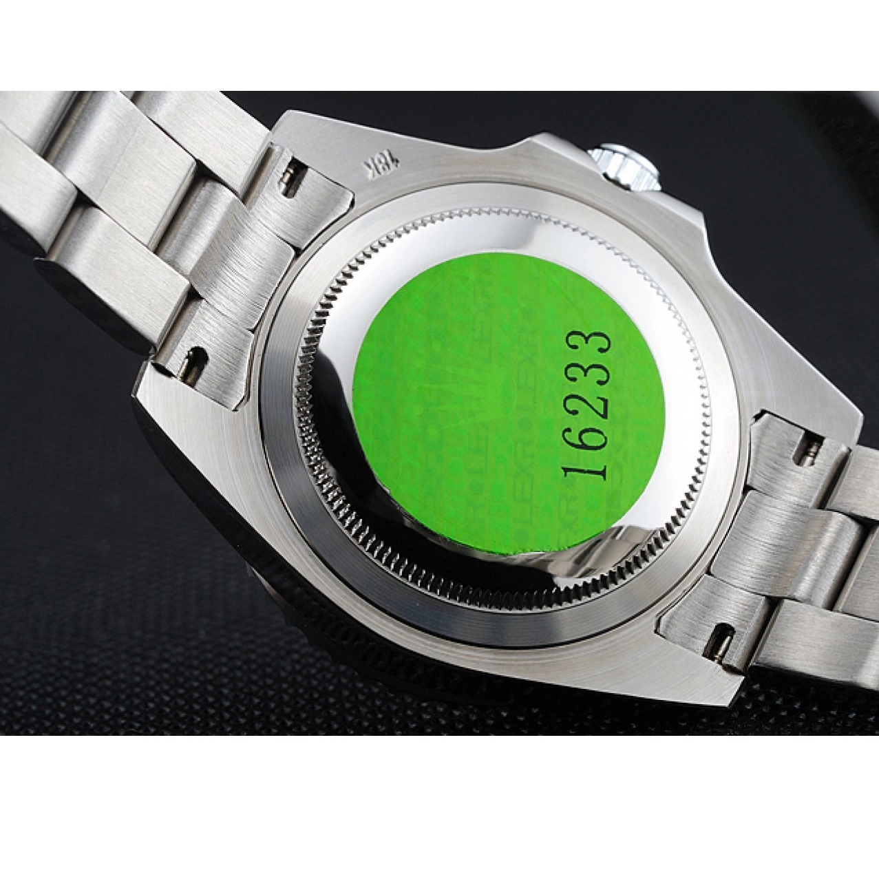 Good copy rolex watches 1454151 Green Steel Bracelet Dial Stainless Submariner Rolex 0524